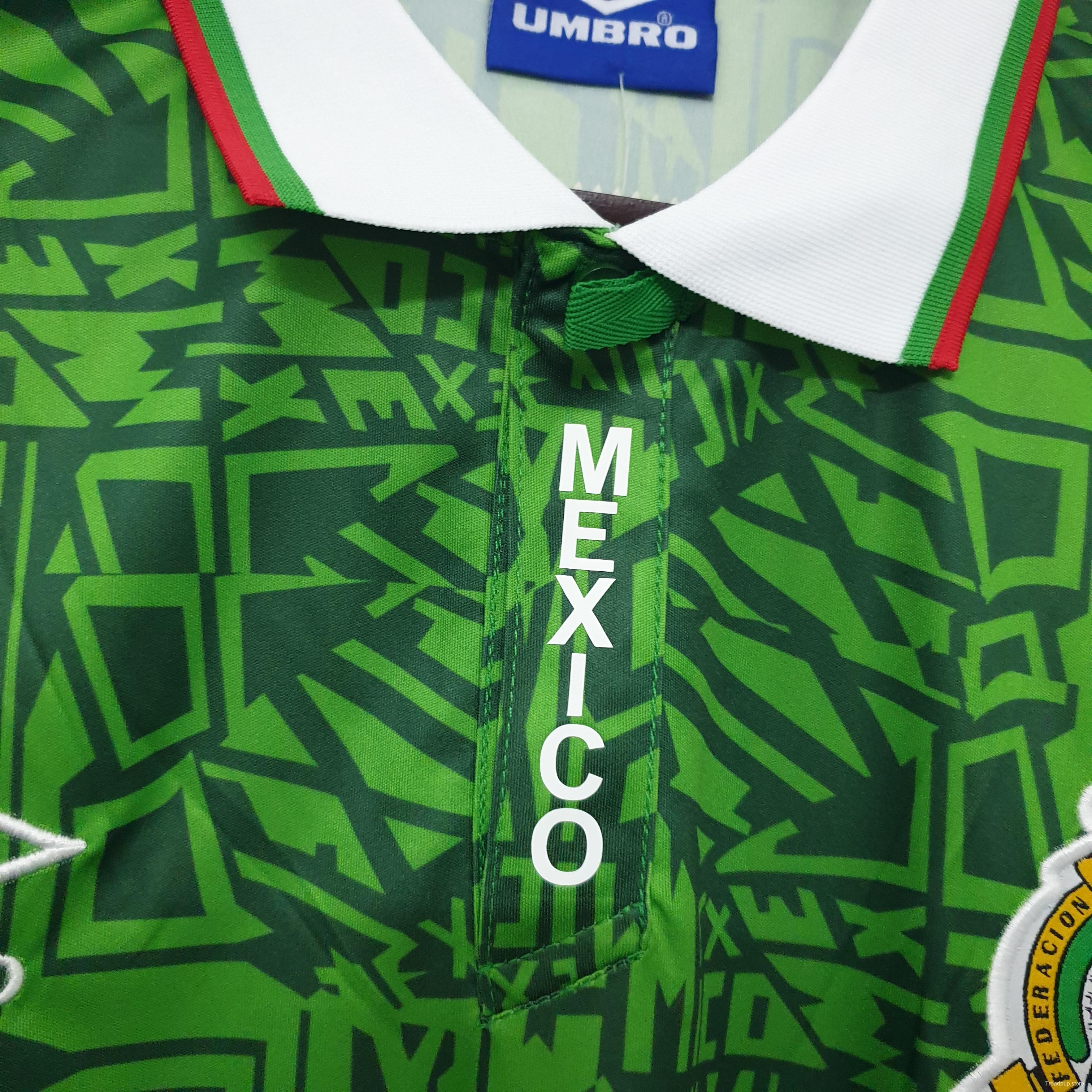 Mexico 1994 retro shirt home Soccer Jersey