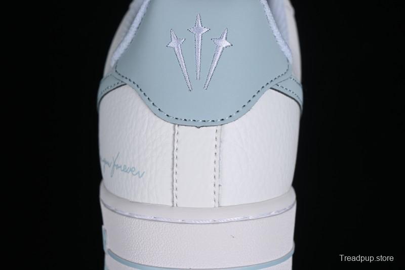 Nike Nocta x Nike Air Force 1 '07 Low "Certified Lover Boy" Ice Blue Classic Low-Top Casual Sneakers - LO1718-061