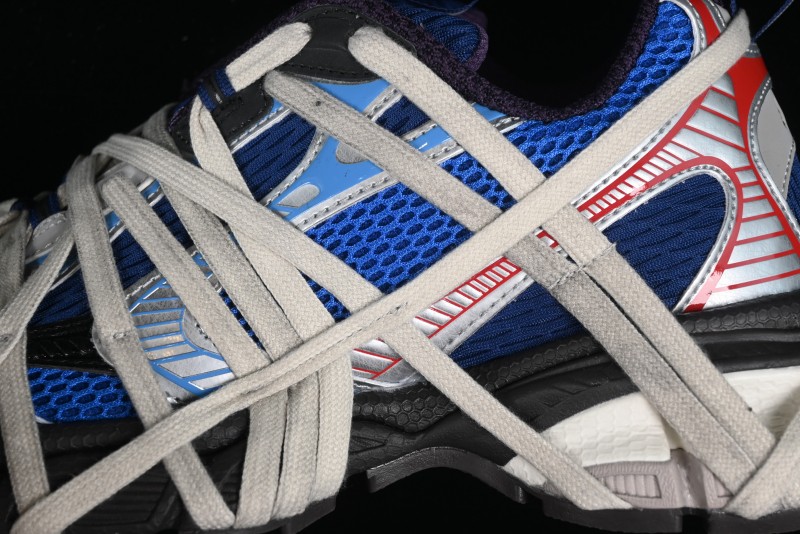 Balenciaga Phantom Sneaker 10th Generation Lace-Up Running Shoes with Transparent Heel Strap - W3XLL0525