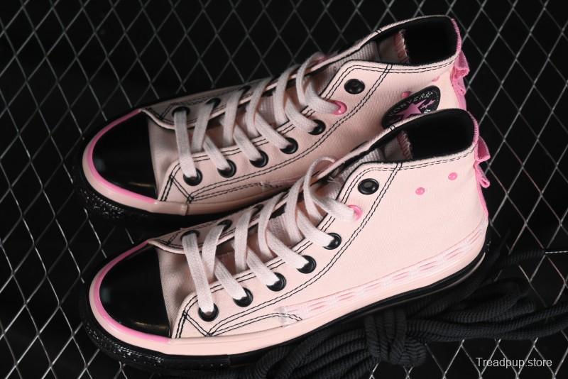 Converse Chuck 70s High Top Casual Sneakers in Black and Pink - A09541C