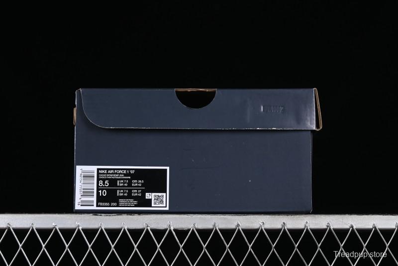 Nike Air Force 1 '07 Low Casual Sneakers with Full-Length Air Cushion - FB3355-200