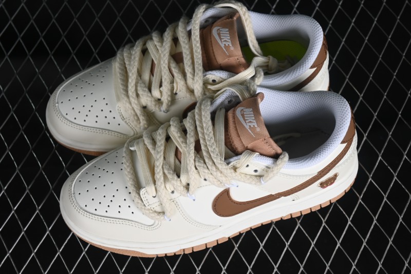 Nike Dunk Low Next Nature "Hemp" Mischievous Doll Soy Milk Bear Maillard Simple and Versatile SB Lace-Up Low-Top Casual Sneakers - DD1873-200