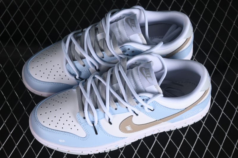 Nike Dunk Pure "Platinum" SB Low-Top Casual Sneakers with Dual Laces and Bear-Inspired Design - DV0831-101