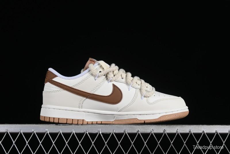 Nike Dunk Low Next Nature "Hemp" Mischievous Doll Soy Milk Bear Maillard Simple and Versatile SB Lace-Up Low-Top Casual Sneakers - DD1873-200