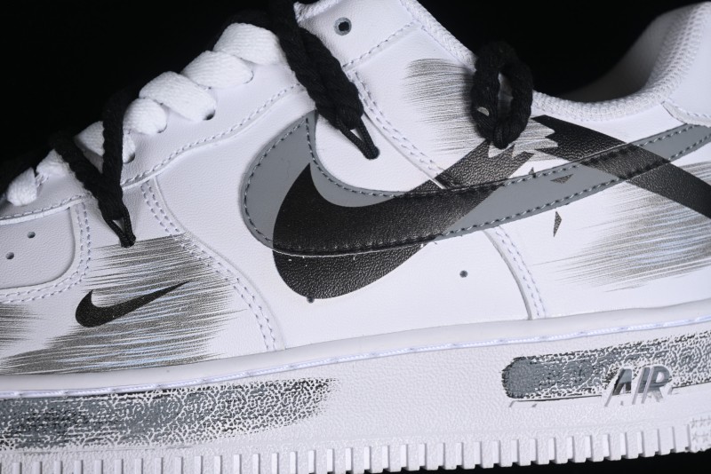 Nike Air Force 1 '07 Low Custom Anime Theme Spray Paint Swoosh Casual Sneakers - ZH0316-011