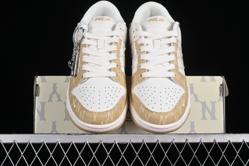 Nike SB Dunk Low MLB Collaboration - Yellow Denim Anniversary Custom Low-Top Casual Skate Shoes - DQ1098-346