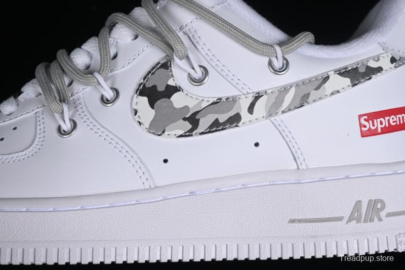 Nike Supreme x Air Force 1'07 Low "Box Logo" Camouflage Print Casual Sneakers - UP1658-595
