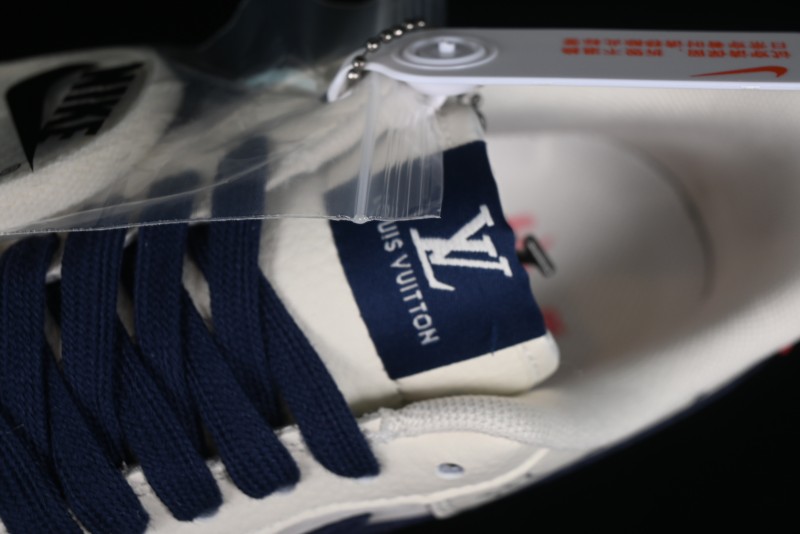 Nike Air Force 1 '07 Low LV Collaboration - Off White Navy Blue Casual Shoes CV1724-111