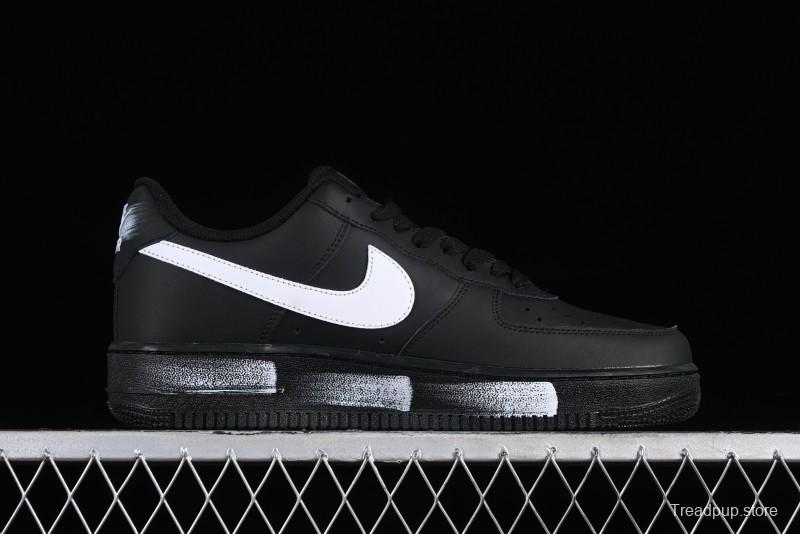 Nike Air Force 1 '07 Low Classic Black White Swoosh Casual Sneakers - FZ0627-010