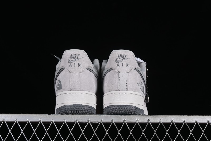 Nike Air Force 1 '07 Low The North Face CDG Collaboration - Light Grey Pigskin Low-Top Casual Sneakers - HD1968-016