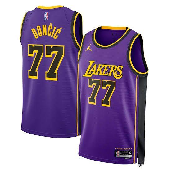 2025 NBA Los Angeles Lakers Purple Luka Doncic Jersey