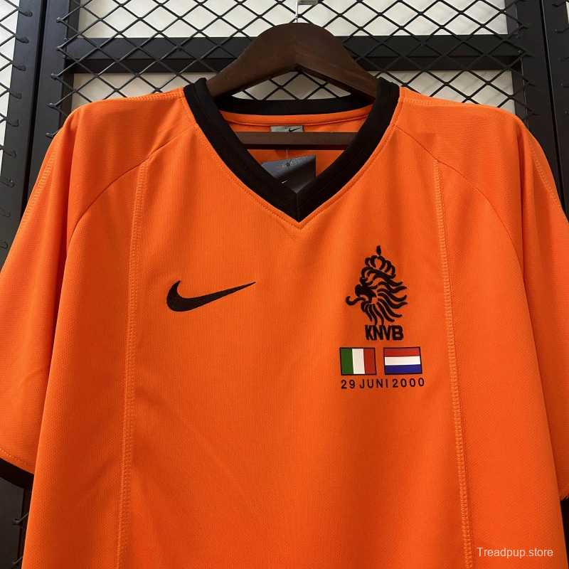 2000 Retro Netherlands Home Jersey