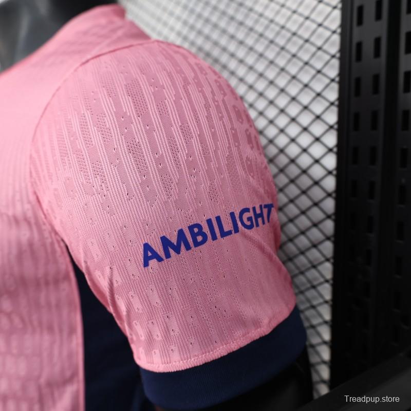 Player Version 25/26 FC Barcelona 125Th Anniversary Special Pink with Spotify Sponsor Jersey