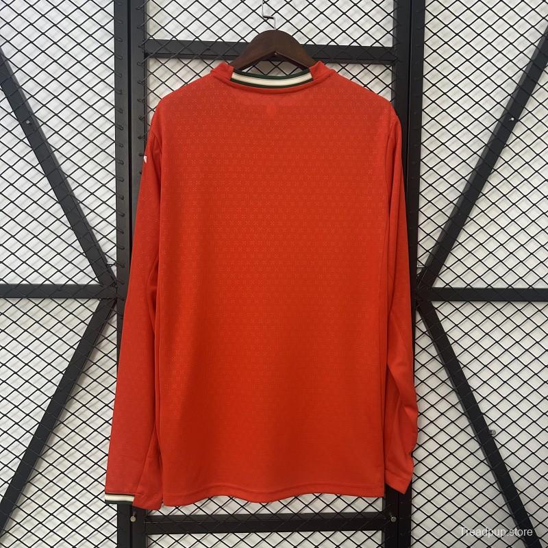 2025 Long Sleeve Portugal Home Jersey