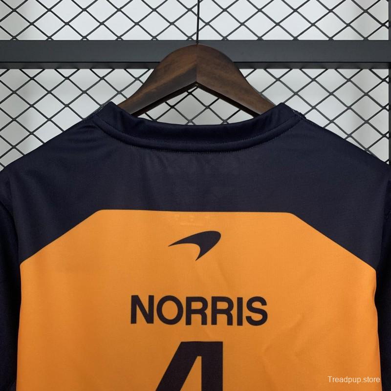 2025 F1 Formula Orange/Black Mclaren Norris T-Shirt