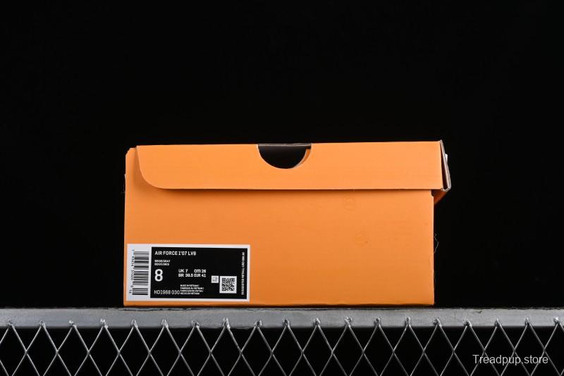 Nike Air Force 1 '07 Low LV Collaboration - Grey Double Swoosh Casual Sneakers - HD1968-030