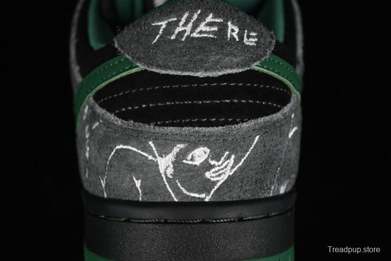 Nike There Skateboards x Nike SB Dunk Low Graffiti Art Style Collaboration SB Low Top Casual Skate Shoes - HF7743-001