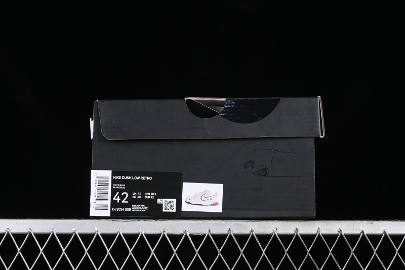 Nike SB Dunk Low Supreme Collaboration - Beige Black Mini Swoosh Anniversary High-End Custom Low-Top Casual Skate Shoes - DJ2024-006