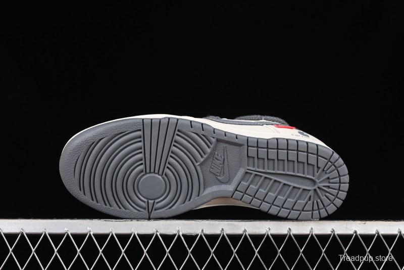 Nike SB Dunk Low Carhartt Collaboration - Strap Grey Hook Anniversary High-End Custom Low-Top Casual Skate Shoes - SJ2068-266