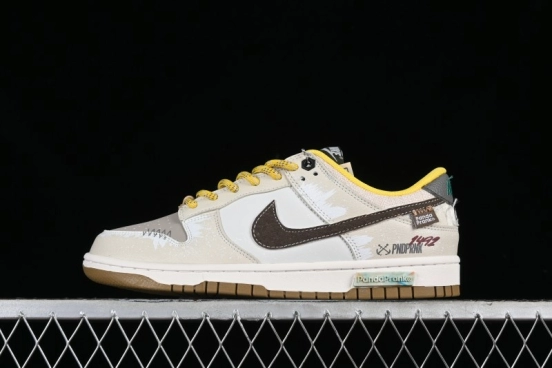 Nike Dunk Low Panda Prank Sail Era Sails Tan Brown SB Strap Low-Top Casual Skate Shoes - FV3629-371