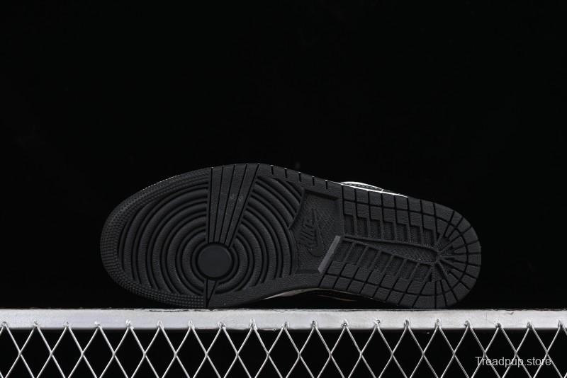 Nike Air Jordan 1 Low LV Collaboration - Black Warrior Custom High-End Basketball Shoes - SJ9950-007