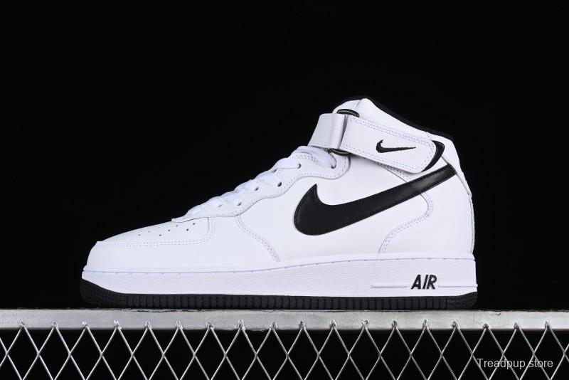 Nike Air Force 1 '07 Mid Casual Sneakers in White/Black - DV0806-101