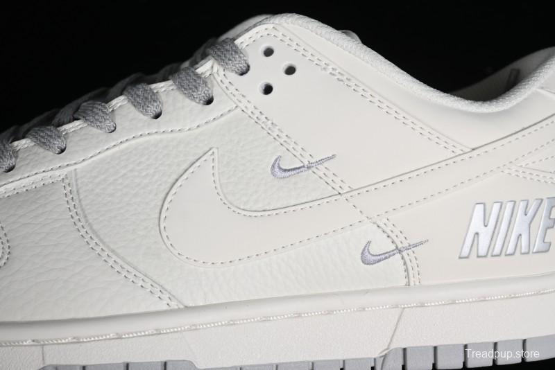 Nike SB Dunk Low Collaboration Three Swooshes Beige Black Low-Top Casual Skateboarding Shoes - NK5639-325