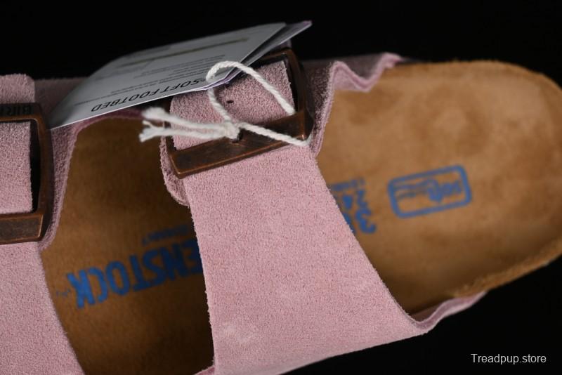 Birkenstock Arizona Soft Footbed Sandals with Suede Leather and Lambswool Lining - G.D4