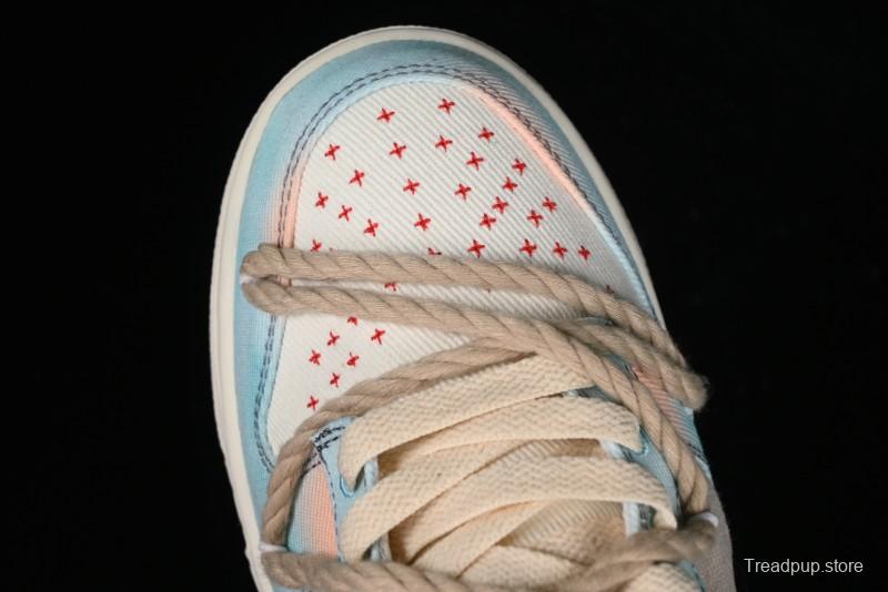 Nike Dunk Low Sky City Dopamine Gradient Sashiko Stitch Hemp Rope SB Low-top Casual Sneakers - DV0834-100