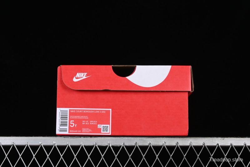 Nike Court Borough Low 2 Berry Worry Playful Cute Trendy Retro Low-Top Casual Sneakers - BQ5448-110