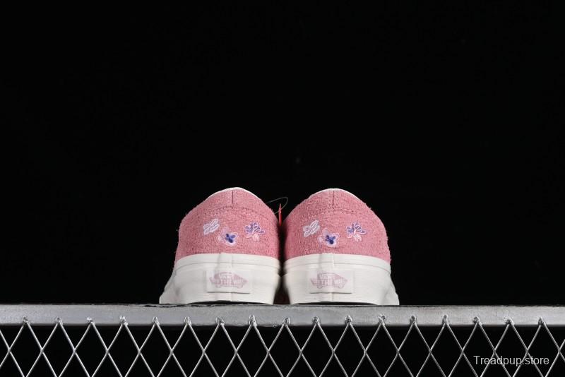 Vans Style 36 Low-Top Skate Shoes with Pink Embroidery - VN000CRPGRN
