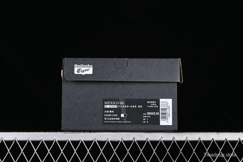 Onitsuka Tiger Mexico 66 Low-Top Leather Sneakers for Casual Running - D508K-0190