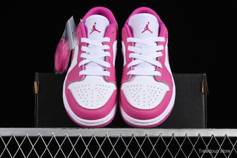 Nike Air Jordan 1 Low AJ1 Rose Pink Low-Top Casual Lifestyle Sneakers - FV8486-600