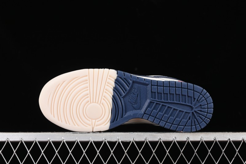 Nike SB Dunk Low Supreme Collaboration Anniversary Custom Low-Top Casual Skate Shoes - FC1688-142