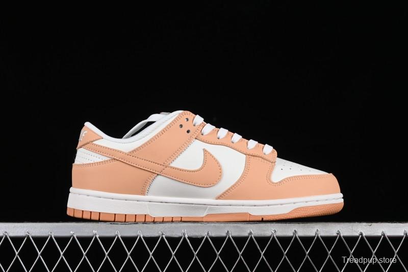 Nike Dunk Low "Harvest Moon" SB Skateboarding Shoes in Beige Orange - DD1503-114