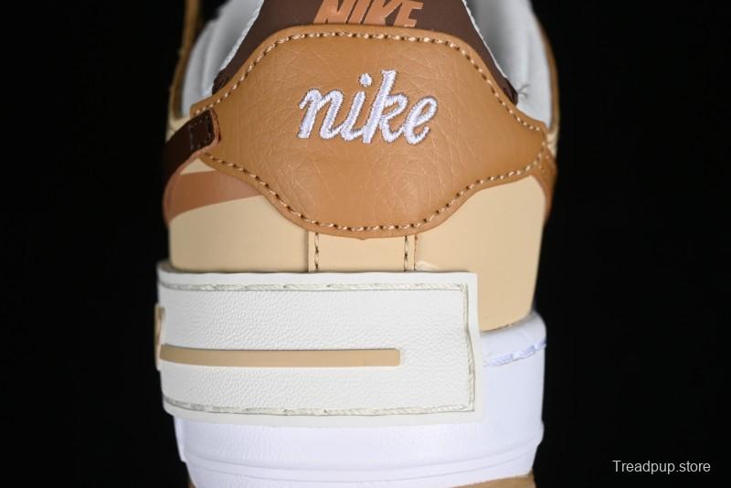 Nike Air Force 1 Shadow Low-Top Sneakers with Lightweight EVA Midsole and Anti-Slip RB Rubber Outsole - DZ1847-106