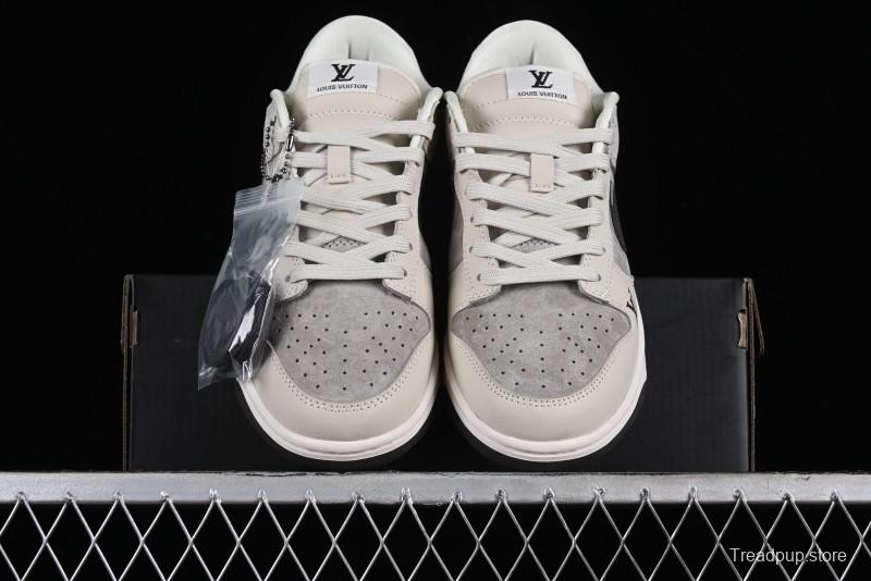 Nike Dunk Low LV Collaboration High-End Custom SB Low-Top Casual Skate Shoes - FC1688-400