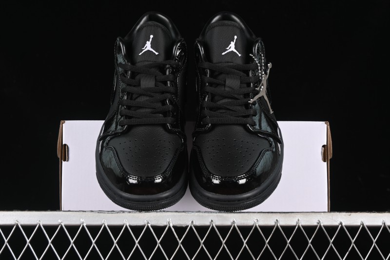 Nike Air Jordan 1 Low "Black Croc" Casual Sneakers - HJ7743-010