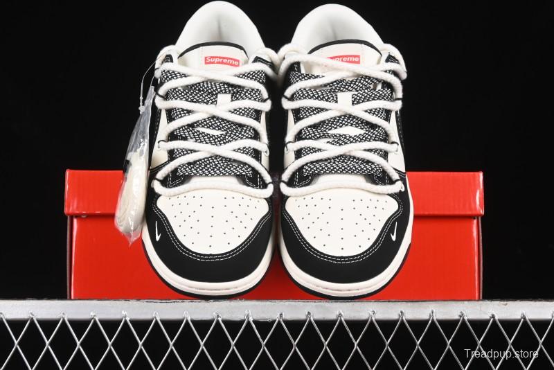 Nike SB Dunk Low SUP Collaboration - Strap Black Hook Anniversary High-End Custom Low-Top Casual Skate Shoes - SJ2068-288
