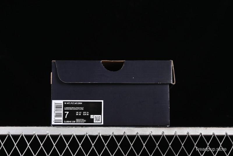 Nike Air Force 1 PLT AF ORM Triple White Low Top Casual Sneakers - DJ9946-108