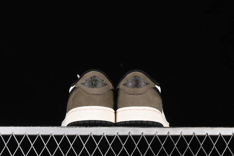 Nike Air Jordan 1 Low AJ1 Retro Basketball Shoes with Mocha Suede Accents - CZ0790-102