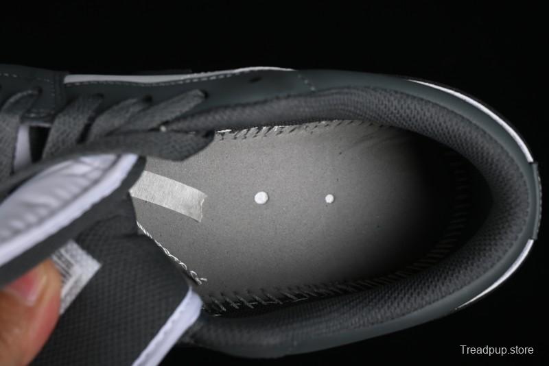 Nike Air Jordan 1 Low AJ1 Black Grey Low-Top Lifestyle Basketball Shoes - 553560-152