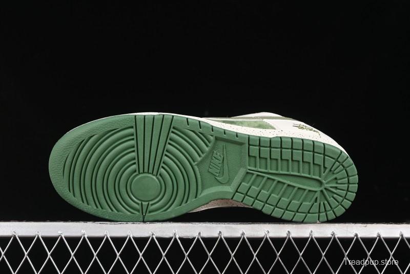 Nike SB Dunk Low Stussy Anniversary Custom Premium Low-Top Casual Sneakers - DQ1098-396