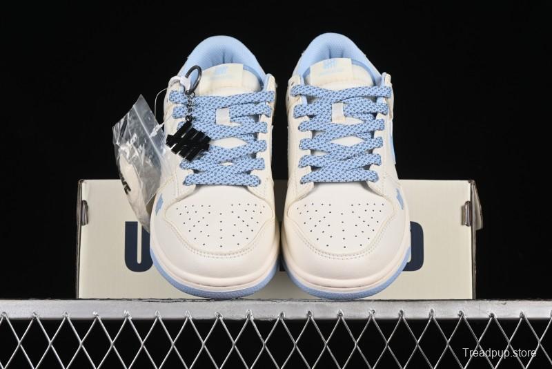 Nike SB Dunk Low UN Collaboration - Sky Blue Anniversary High-End Custom Low-Top Casual Skate Shoes - BB2699-212