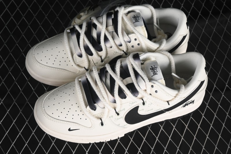 Nike SB Dunk Low Stussy Anniversary Custom Low-Top Casual Skate Shoes - SJ2068-297