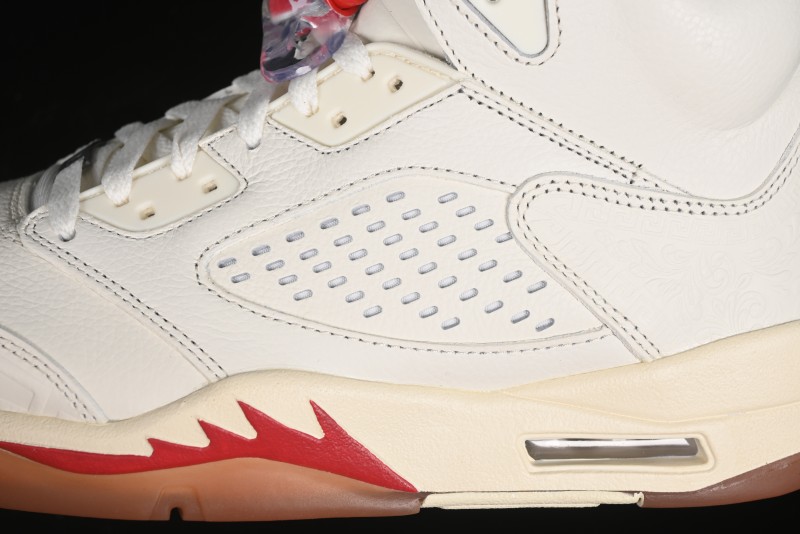 Nike Air Jordan 5 Retro "El Grito" Basketball Shoes with Mexican Flag Color Scheme - HF8833-100