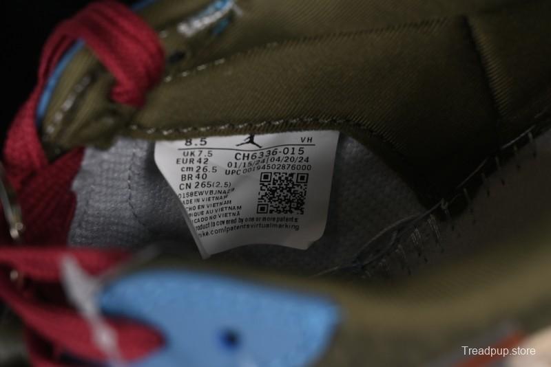 Nike Travis Scott x Fragment Design x Air Jordan 1 Low OG SP AJ1 Low Top Casual Sneakers - CH6336-015