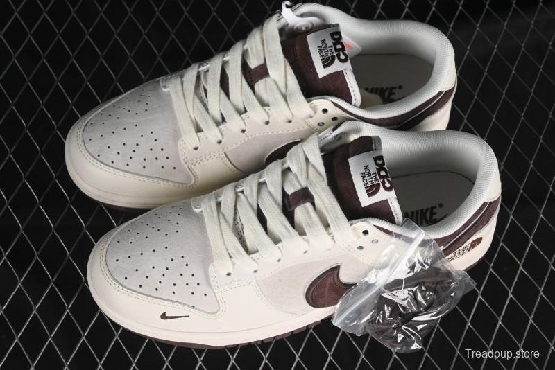 Nike SB Dunk Low The North Face Collaboration Anniversary Edition Premium Custom Low-Top Casual Skate Shoes - DQ1098-515