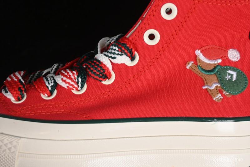 Converse 1970s Christmas Theme High Top Casual Sneakers for Winter - A12454C