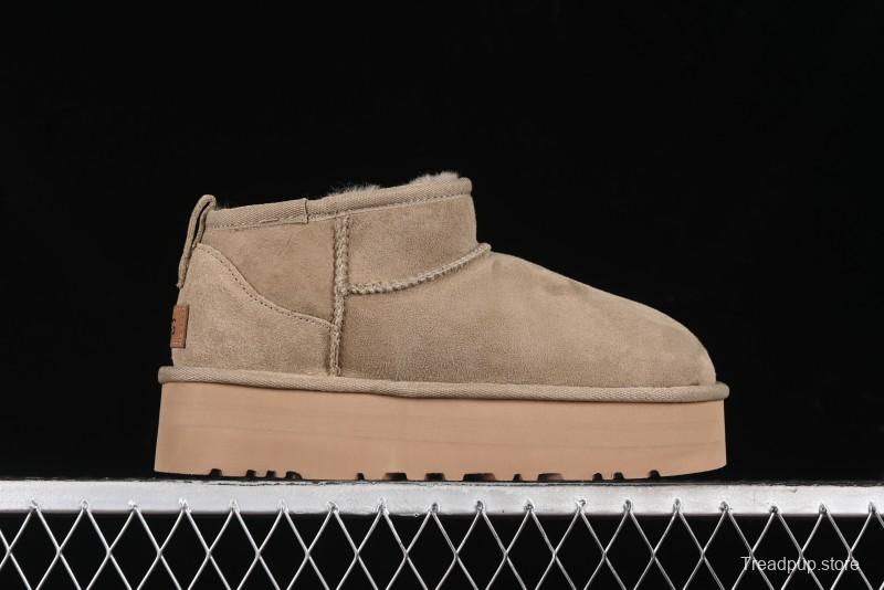 UGG Classic Ultra Mini Platform 3CM Short Boots with Genuine Shearling - 1135092